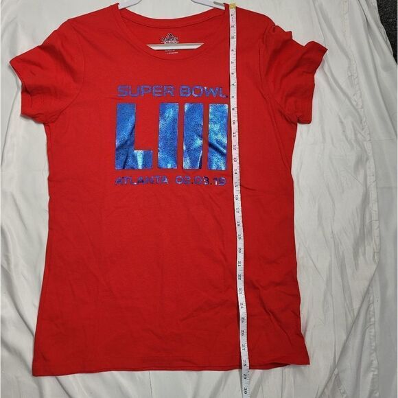 MAJESTIC superbowl LIII Atlanta GA 2019 red tee shirt XL - Picture 9 of 9